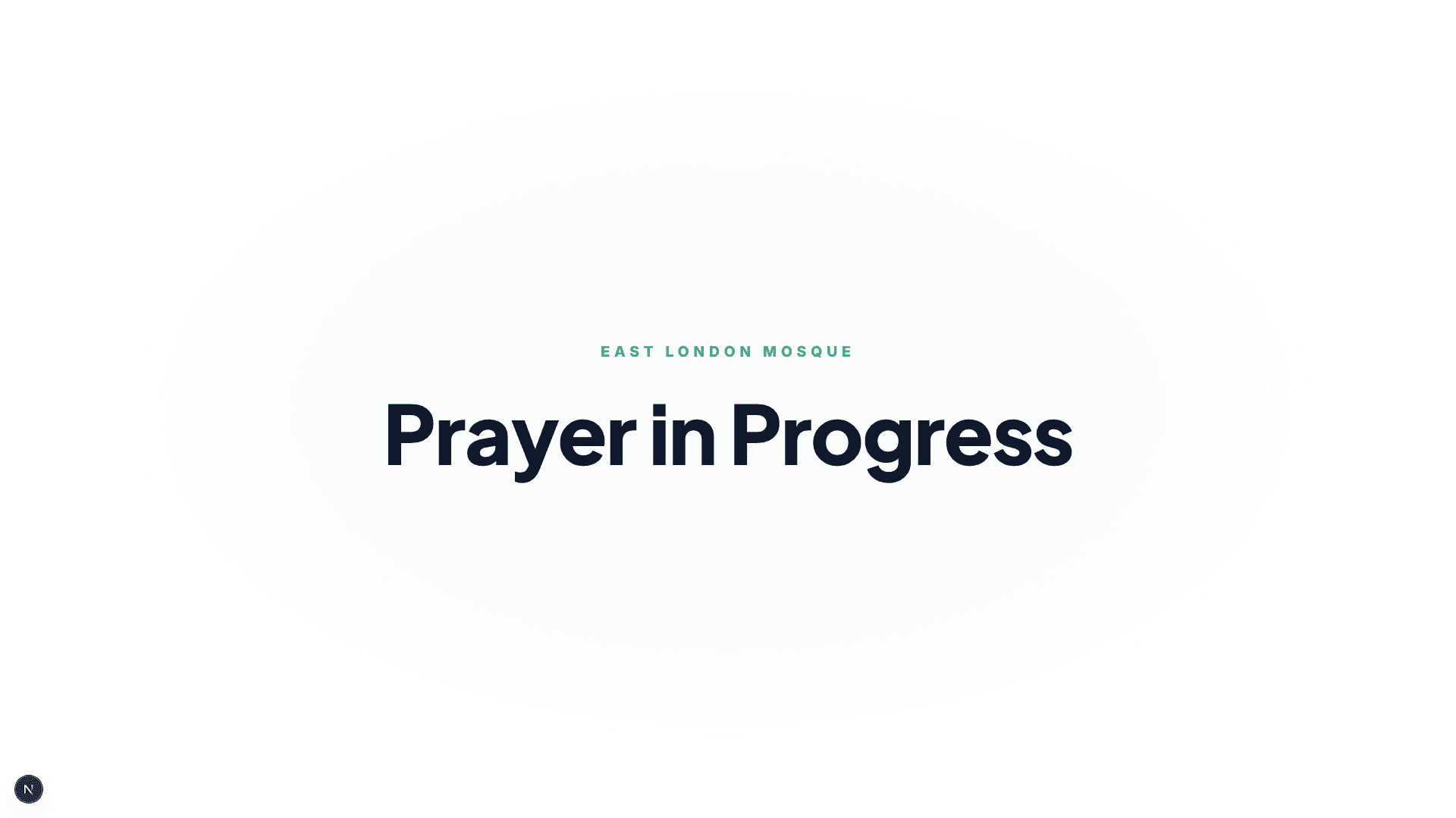 Display in During Prayer state