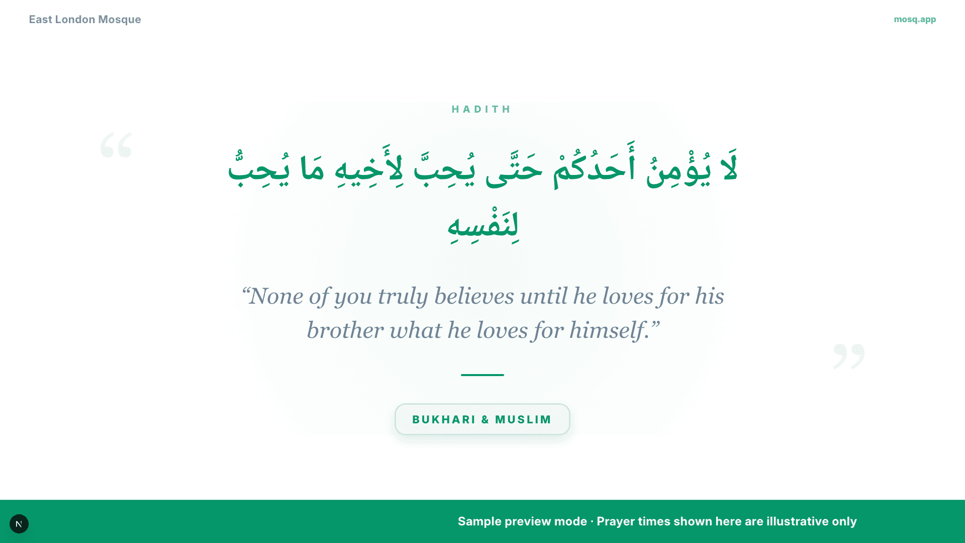 Focus layout preview